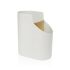 Suport pentru ustensile de bucătărie Versa Alb Bambus ABS 8,5 x 17,6 x 15 cm