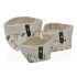 Set de Coșuri Versa Sansa Pătrat 14 x 14 x 14 cm Textilă