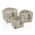 Set de Coșuri Versa Erin Pătrat 14 x 14 x 14 cm Textilă