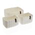 Set de Coșuri Versa Alb Hârtie 19 x 12 x 26 cm