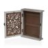 Dulap de chei Versa Alb Frunze Lemn MDF 6 x 25 x 19,5 cm