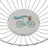 Fructieră Versa Bicicletă Metal Oțel Lemn MDF 28 x 10 x 28 cm