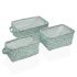 Set de Coșuri Versa Bellis Textilă 18 x 14 x 28 cm 28 x 18 x 14 cm