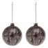 Globuri de Crăciun (2 pcs) 113572 Maro Roșu 8 cm (2 Unități)