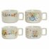 Set de Căni de Cafea DKD Home Decor Multicolor Metal Bambus Dolomite 260 ml