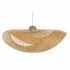 Lustră DKD Home Decor Maro Bambus 40 W Pălărie de damă 220 V 70 x 34 x 20 cm