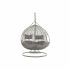 Fotoliu de grădină suspendat DKD Home Decor 133 x 80 x 110 cm Gri ratan sintetic Aluminiu