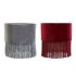 Abajur DKD Home Decor 8424001773930 Gri Bordo Metal Кадифе Franjuri Sixties 30 x 30 x 29 cm (2 Unități)