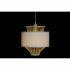 Lustră DKD Home Decor Alb Poliester Bambus (40 x 40 x 52 cm)
