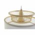 Lustră DKD Home Decor Alb Poliester Bambus (40 x 40 x 52 cm)