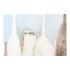 Tablou DKD Home Decor CU-179188 Auriu* 100 x 4 x 100 cm Sticle Cottage (2 Unități)