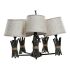 Lustră DKD Home Decor Poliester Metal (55 x 55 x 100 cm)