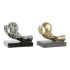 Figură Decorativă DKD Home Decor Geam Argintiu Auriu* Rășină Mână 20 x 14 x 18 cm