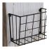 Suport pentru reviste DKD Home Decor Alb Maro Metal Lemn de paulownia (57 x 10 x 40 cm)