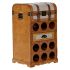 Suport pentru Sticle DKD Home Decor Natural Bej 40 x 35 x 71 cm Plop