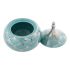 Casetă de Bijuterii DKD Home Decor Porțelan Turquoise 14 x 14 x 17 cm