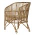 Scaun de Sufragerie DKD Home Decor Multicolor Natural 56 x 52 x 82 cm