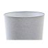 Lampă de masă DKD Home Decor Pânză Ceramică Gri Alb (38 x 38 x 58 cm)