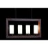 Lustră DKD Home Decor Maro Aluminiu Geam (52 x 6 x 26 cm)