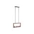 Lustră DKD Home Decor Maro Aluminiu Geam (52 x 6 x 26 cm)