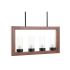Lustră DKD Home Decor Maro Aluminiu Geam (52 x 6 x 26 cm)