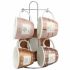 Hrnek DKD Home Decor Alb Maro Roz Metal 210 ml