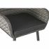 Set de 3 mese DKD Home Decor 166 x 92 x 72 cm Geam ratan sintetic Oțel 83 cm (166 x 92 x 72 cm)