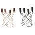 Candelabru DKD Home Decor Negru Auriu* Metal Modern 20 x 20 x 23 cm (2 Unități)