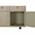 Servantă DKD Home Decor Brad Natural Negru Metal MDF (120 x 35 x 86 cm)