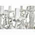 Lustră DKD Home Decor Alb Metal Plastic 40 W Romantic murat 220 V 70 x 70 x 63 cm