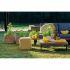 Plantă decorativă DKD Home Decor 30 x 30 x 78 cm Roz Metal Galben PVC (2 Unități)