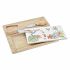 Planșetă pentru Brânzeturi DKD Home Decor Bambus Gresie 24,5 x 20 x 1,2 cm (4 Unități)