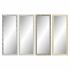 Oglindă de perete DKD Home Decor Alb Maro Gri Natural Tropical Frunza a unei plante 36 x 2 x 95,5 cm (4 Unități)