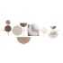 Decorațiune de Perete DKD Home Decor Alb Alb/Roz Auriu* Roz deschis Modern Scandi 30 x 40 cm 110 x 6,4 x 49 cm