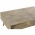 Masă DKD Home Decor 99 x 59 x 38 cm Brad Natural Aluminiu