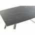 Masă de Sufragerie DKD Home Decor Negru Oțel Lemn MDF 160 x 90 x 76 cm