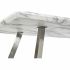 Masă de Sufragerie DKD Home Decor Oțel Alb 160 x 90 x 76 cm Lemn MDF