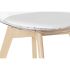 Scaun de Sufragerie DKD Home Decor Alb Transparent Natural Lemn Policarbonat 54 x 47 x 81 cm