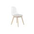 Scaun de Sufragerie DKD Home Decor Alb Transparent Natural Lemn Policarbonat 54 x 47 x 81 cm