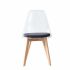 Scaun de Sufragerie DKD Home Decor Negru Multicolor Natural 30 x 40 cm 54 x 47 x 81 cm