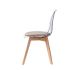 Scaun de Sufragerie DKD Home Decor Bej Lemn Policarbonat 54 x 47 x 81 cm