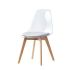 Scaun de Sufragerie DKD Home Decor Gri Lemn Policarbonat 54 x 47 x 81 cm