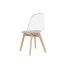 Scaun de Sufragerie DKD Home Decor Gri Lemn Policarbonat 54 x 47 x 81 cm