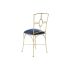Scaun de Sufragerie DKD Home Decor Albastru Auriu* 45 x 42 x 88,5 cm