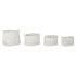 Set de Coșuri DKD Home Decor Alb Negru Boho 36 x 36 x 33 cm (4 Piese)