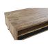 Masa de Cafea DKD Home Decor Negru Maro Deschis Metal Lemn de mango 120 x 60 x 45 cm