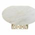 Masa de Cafea DKD Home Decor Alb Auriu* Metal Marmură 76 x 76 x 43 cm