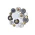 Decorațiune de Perete DKD Home Decor Multicolor Sferă 80 x 4,5 x 80 cm Urban