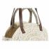 Geantă Bandulieră DKD Home Decor Natural Gri Poliester Mentă Fibră (39 x 9 x 48 cm) (2 Unități)