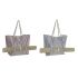Geantă de Plajă DKD Home Decor Roșu Albastru Poliester (50 x 16 x 36 cm) (2 Unități)